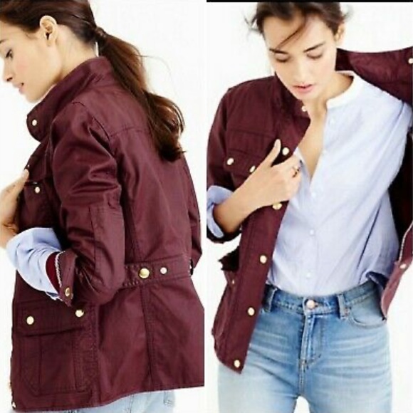 Downtown Field Jacket Burgundy 